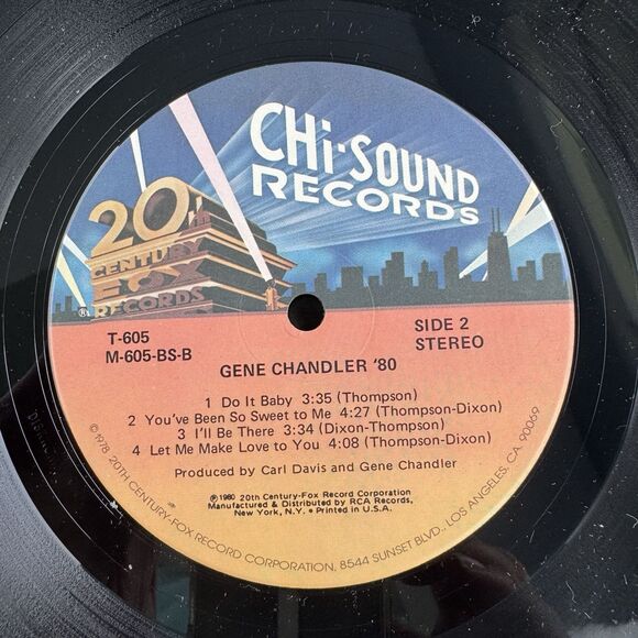 Gene Chandler ‘80 1980 Vinyl Record Lp VG+ Soul Funk Disco Chi Sound Records - Picture 7 of 7
